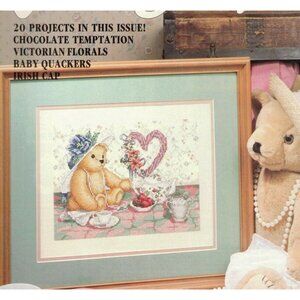 For the Love of Cross Stitch March 1992 20 Projects Chocolate Temptation Baby